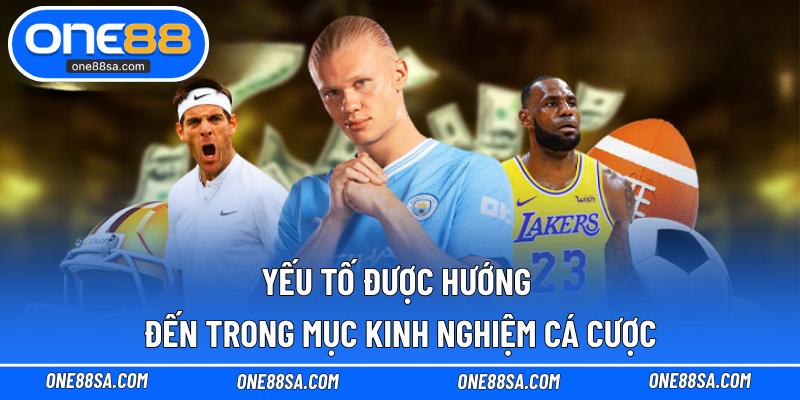 Yếu tố được hướng đến trong mục kinh nghiệm cá cược